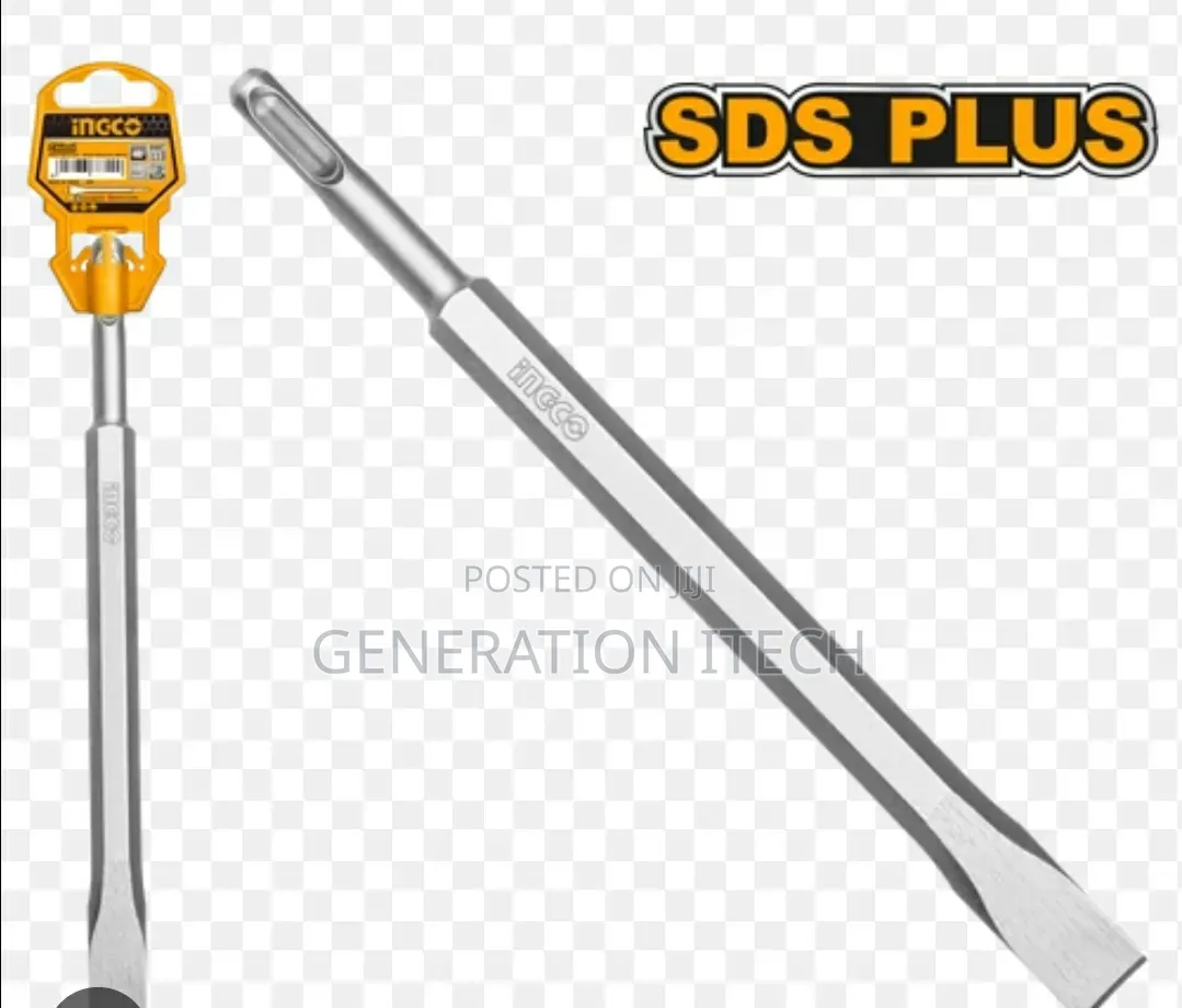 Ingco Flat Pointed Chisel - SDS Plus - For Rotary Hammer - 14mm