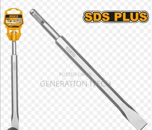Ingco Flat Pointed Chisel - SDS Plus - For Rotary Hammer - 14mm