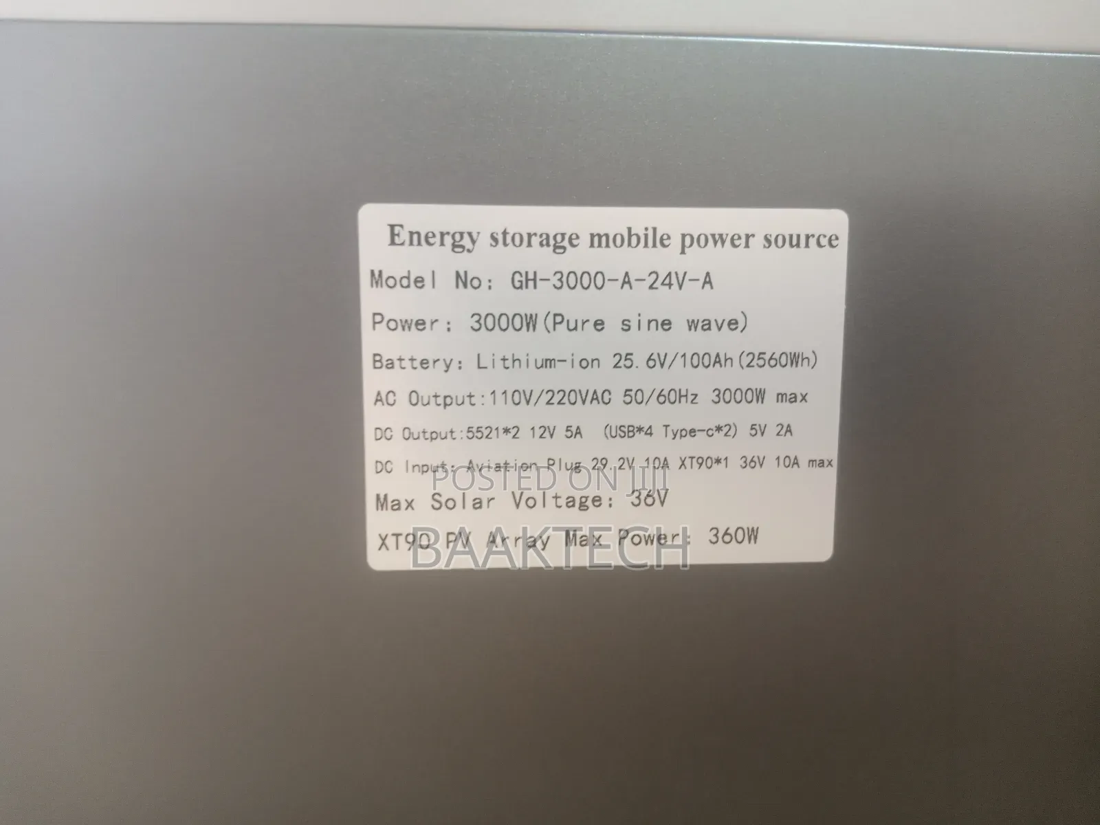 3000w 24v Power Station
