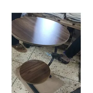 Modern Two-Tier C-Shaped Side Table