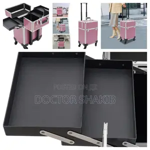 Portable Traveling Makeup Trolley Case