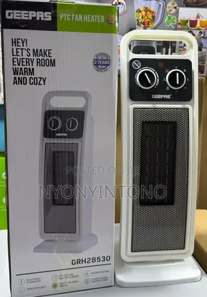 Geepas 2 in 1 Oscillating Tower Fan and Room Heater