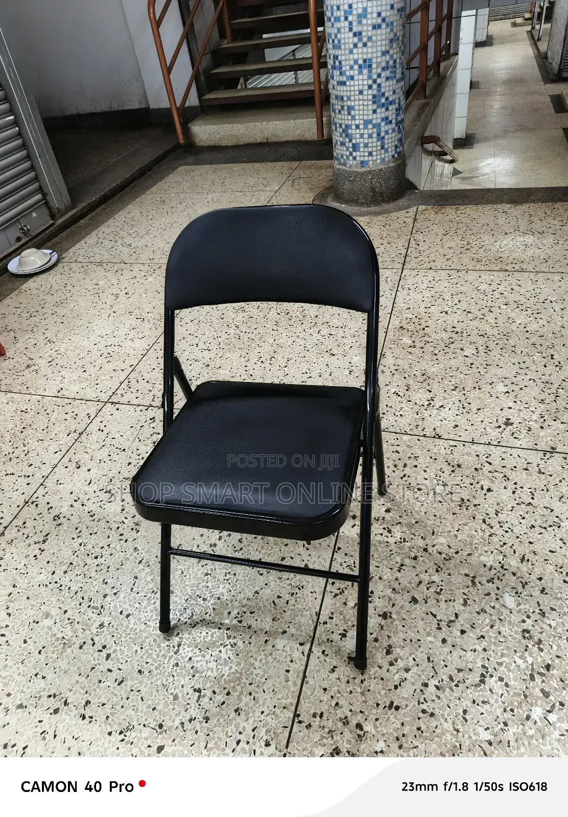 Folding Leather Reading Chair