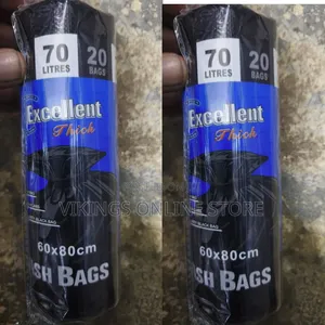 70 Litres 60cmx80cm 20 PCS Trash Bags
