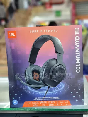 JBL Quantum 100 Wired Over-Ear Gaming Headset.