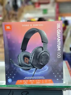JBL Quantum 100 Wired Over-Ear Gaming Headset.