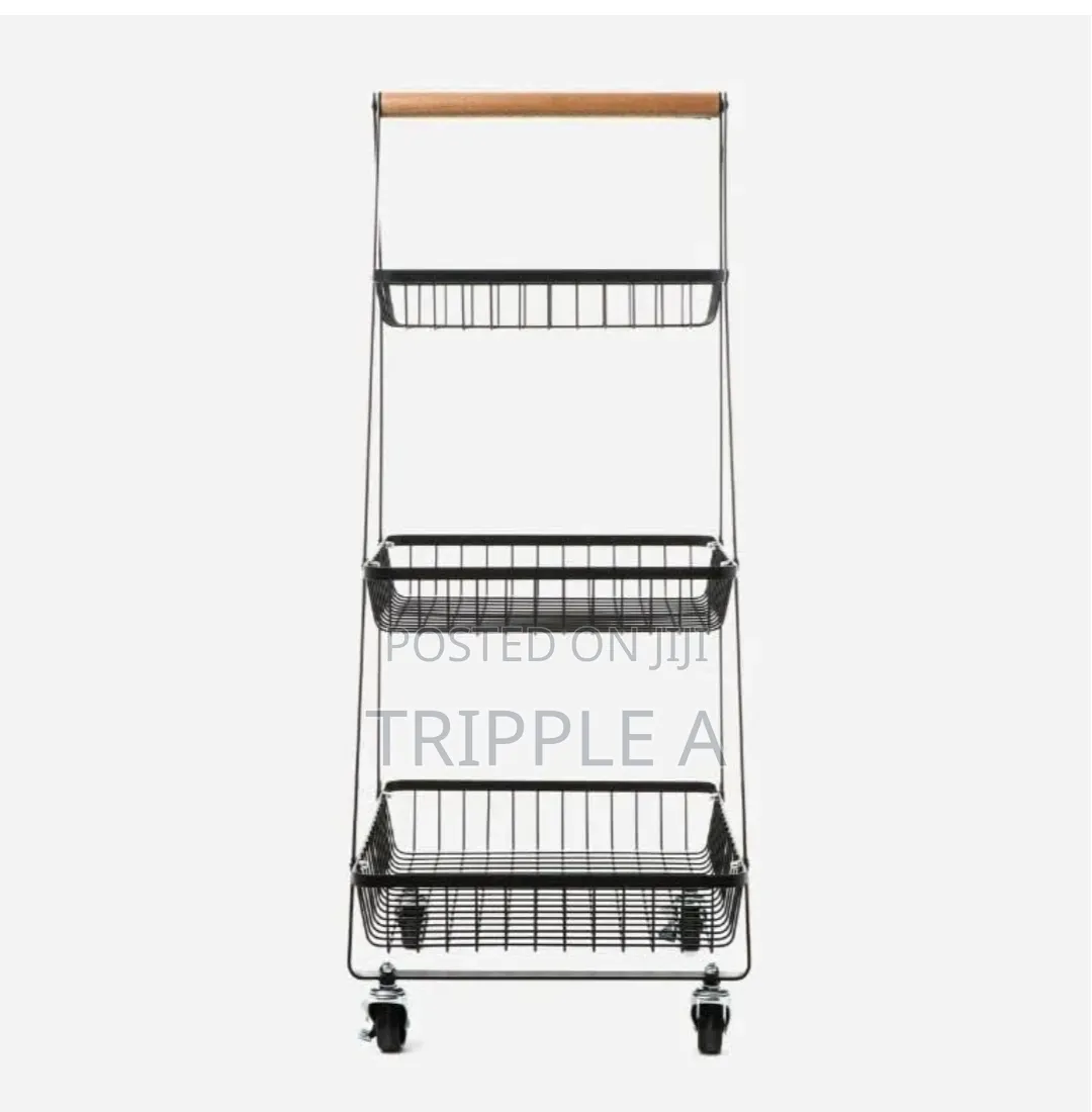 3 Tier Multipurpose Rolling Storage Trolley