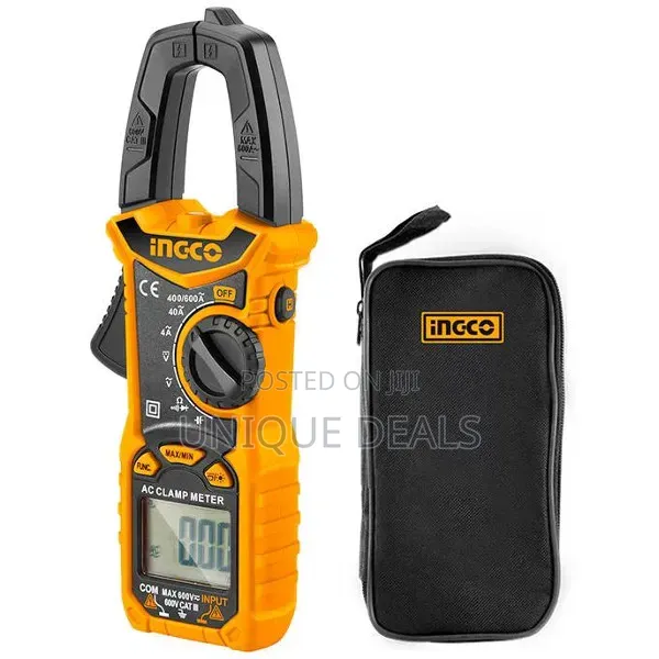 Ingco Digital Ac Clamp Multimeter Cat.Iii 600v Dcm6003