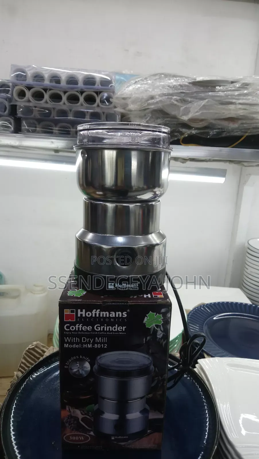Hoffmans Hm-8012 Coffee Grinder With Dry Mill.