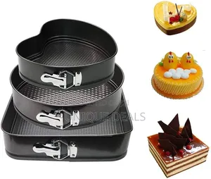 Coated Square Round Cake Baking Molds