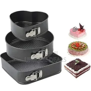 Coated Square Round Cake Baking Molds