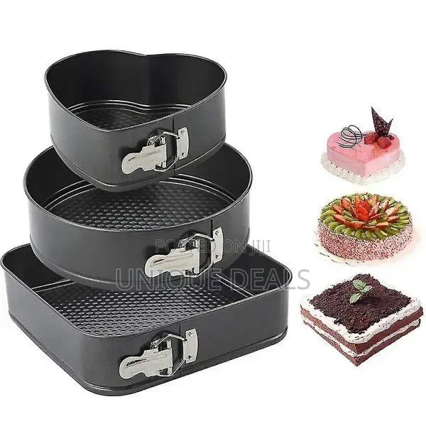 Coated Square Round Cake Baking Molds