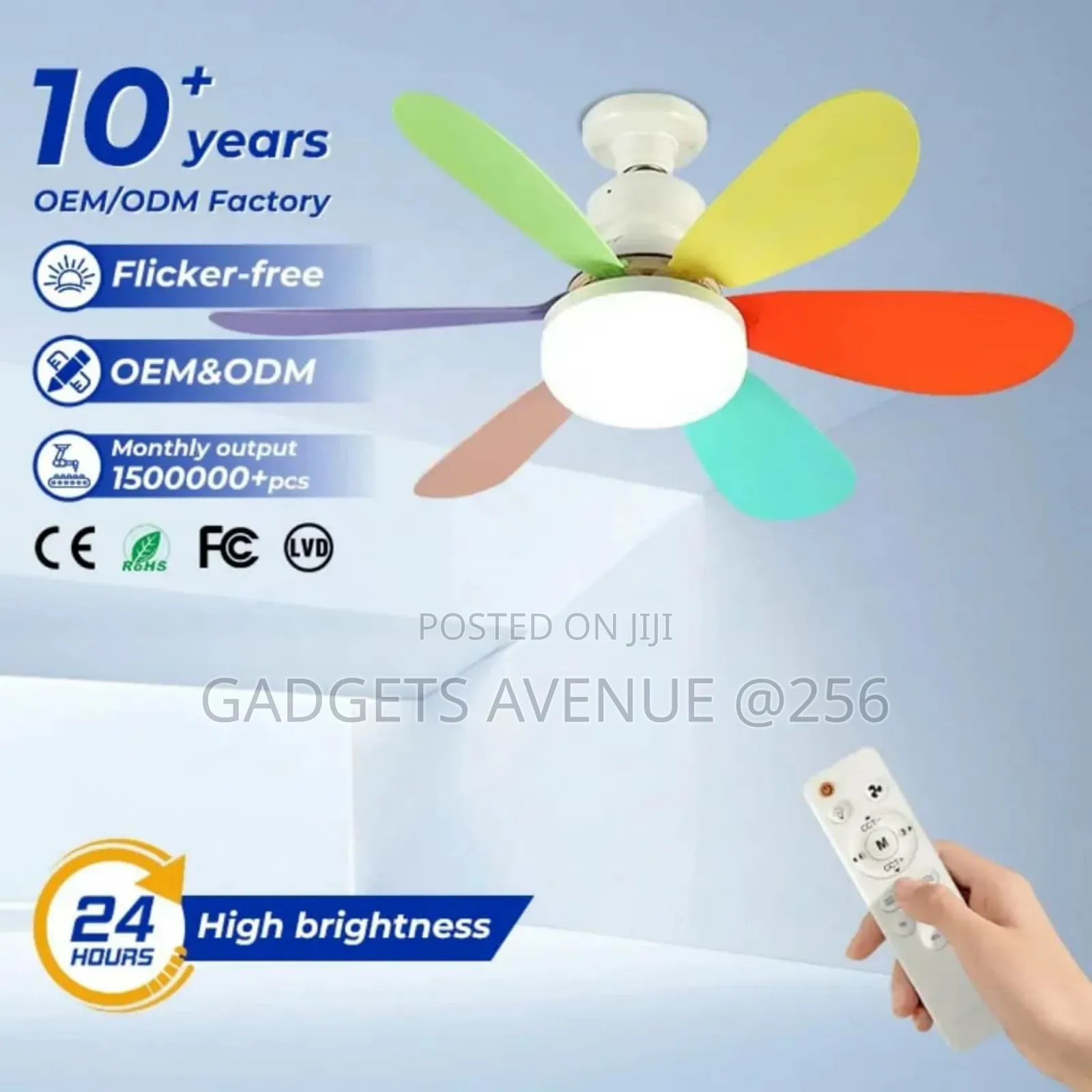 Ceiling Fan With Led Light Remote Control