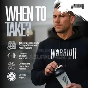 Warrior Creatine Monohydrate Powder - 100 Servings - 300g