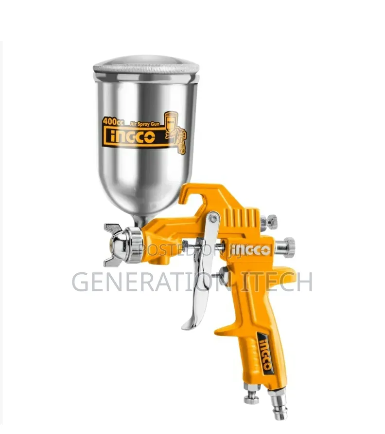 Ingco Asg4041 Top Tank Air Spray Gun With a 400cc Paint Capacity
