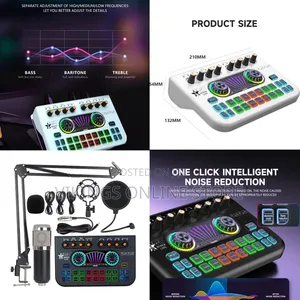 X3 Digital Mixer Sound Card- Live Streaming Podcasting and Recording
