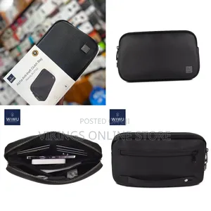 Wiwu Coded Lock Clutch Bag: Anti-Theft, Waterproof, Phone Power Bank