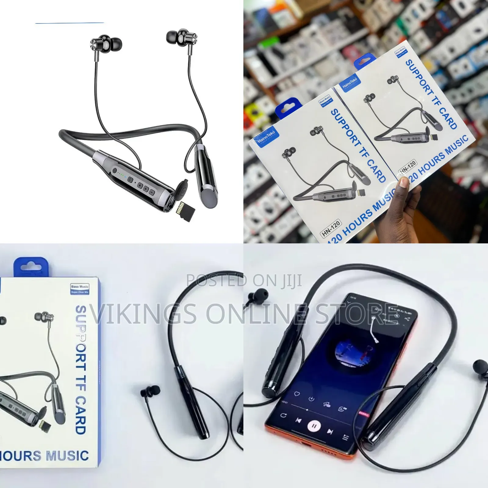 Haino Teko Hn-120 Bluetooth Neck Band Headphone, 5.3 Bluetooth