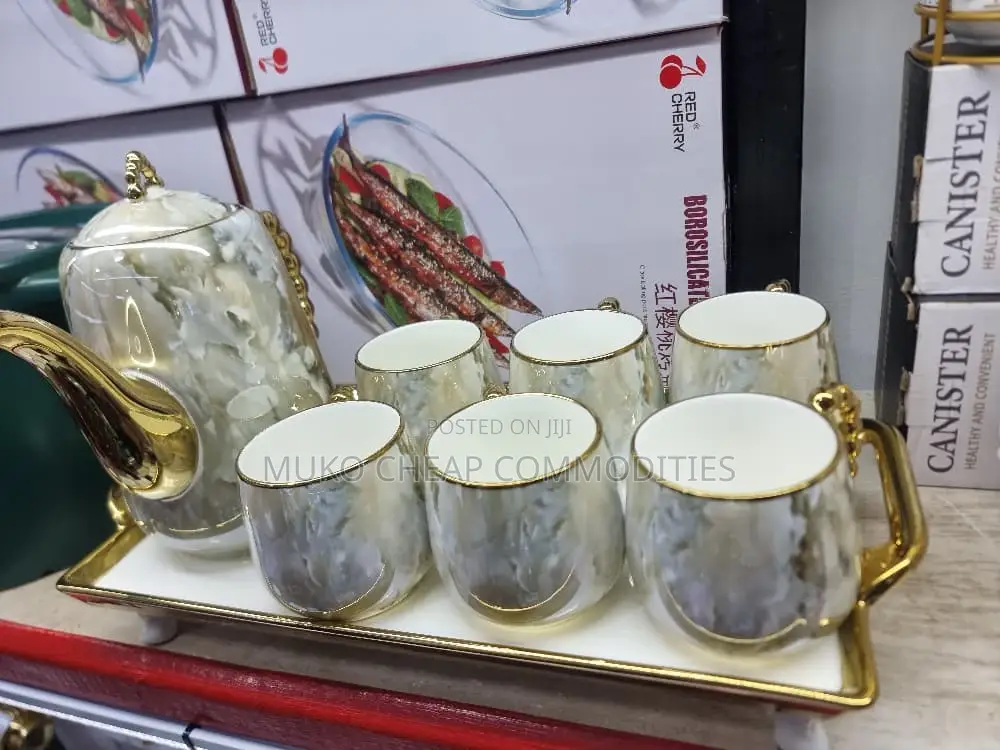 Minimalist Coffee Set With Elegant Tray