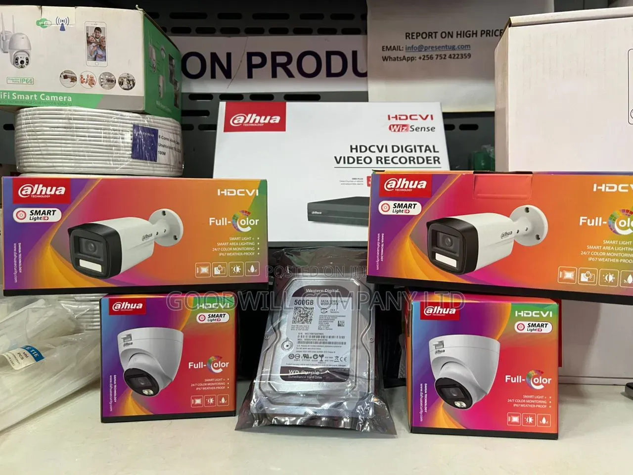 4 Channel Kamelavision Dahua CCTV Camera Full Set