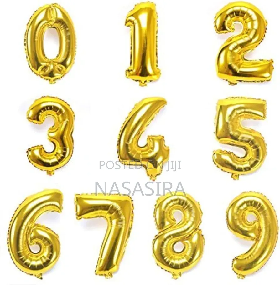 Foil Number Balloons