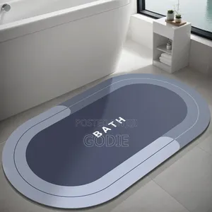 Absorbent Diatomite or Technical Velvet Bathroom Mats,