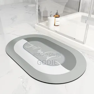 Absorbent Diatomite or Technical Velvet Bathroom Mats,