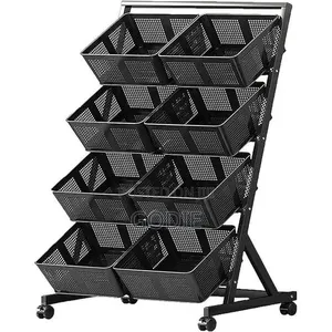 Multifunctional Metallic Vegetable/Fruits Cart Storage Rack.