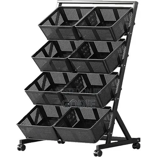 Multifunctional Metallic Vegetable/Fruits Cart Storage Rack.