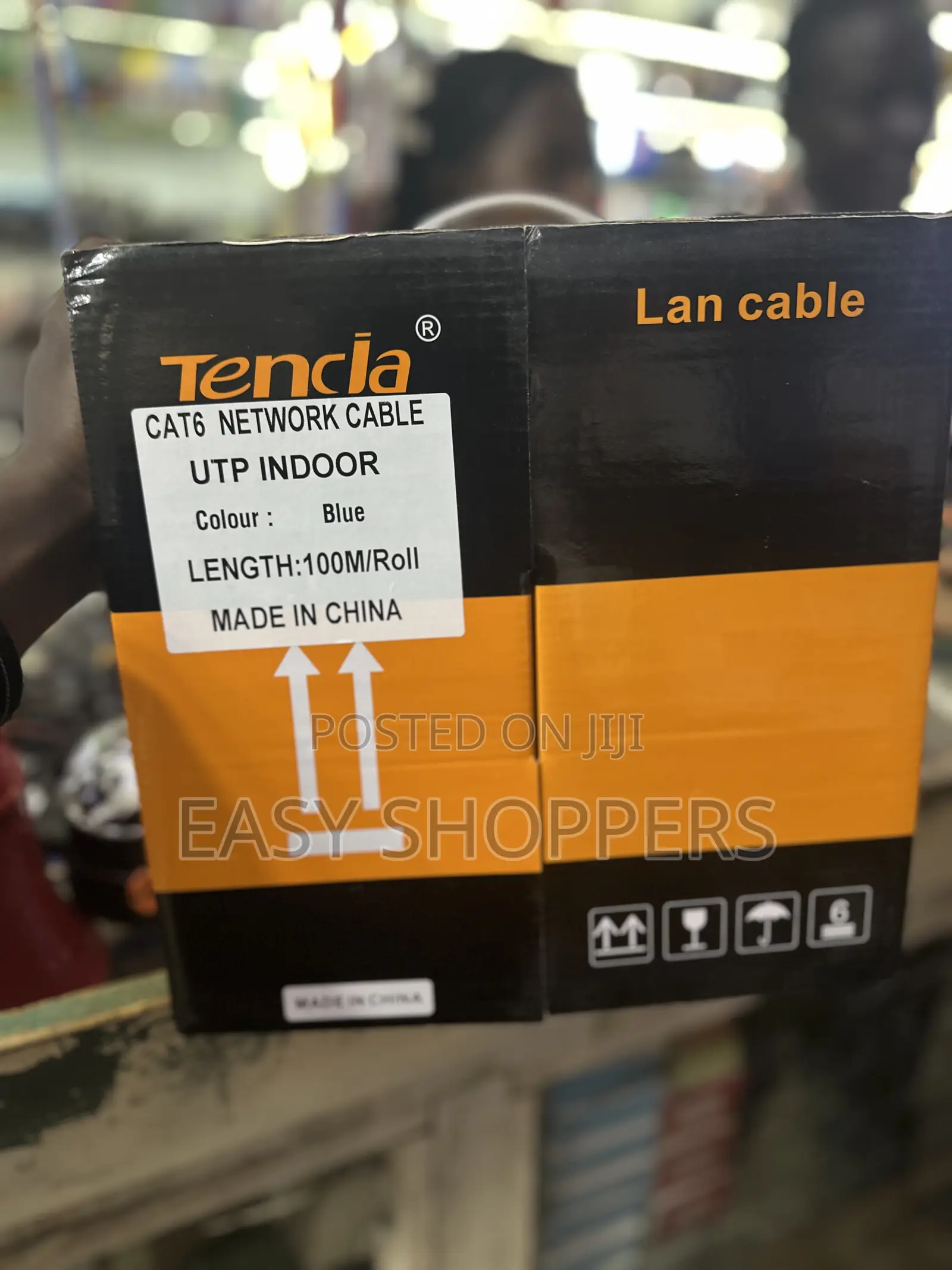 Tenda Cat6 Utp Network Cable 100m for Indoor Use.