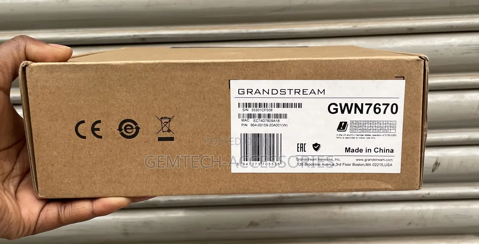 Grandstream Gwn7670 Wi-Fi 7 Access Point Power Adapter Not Included