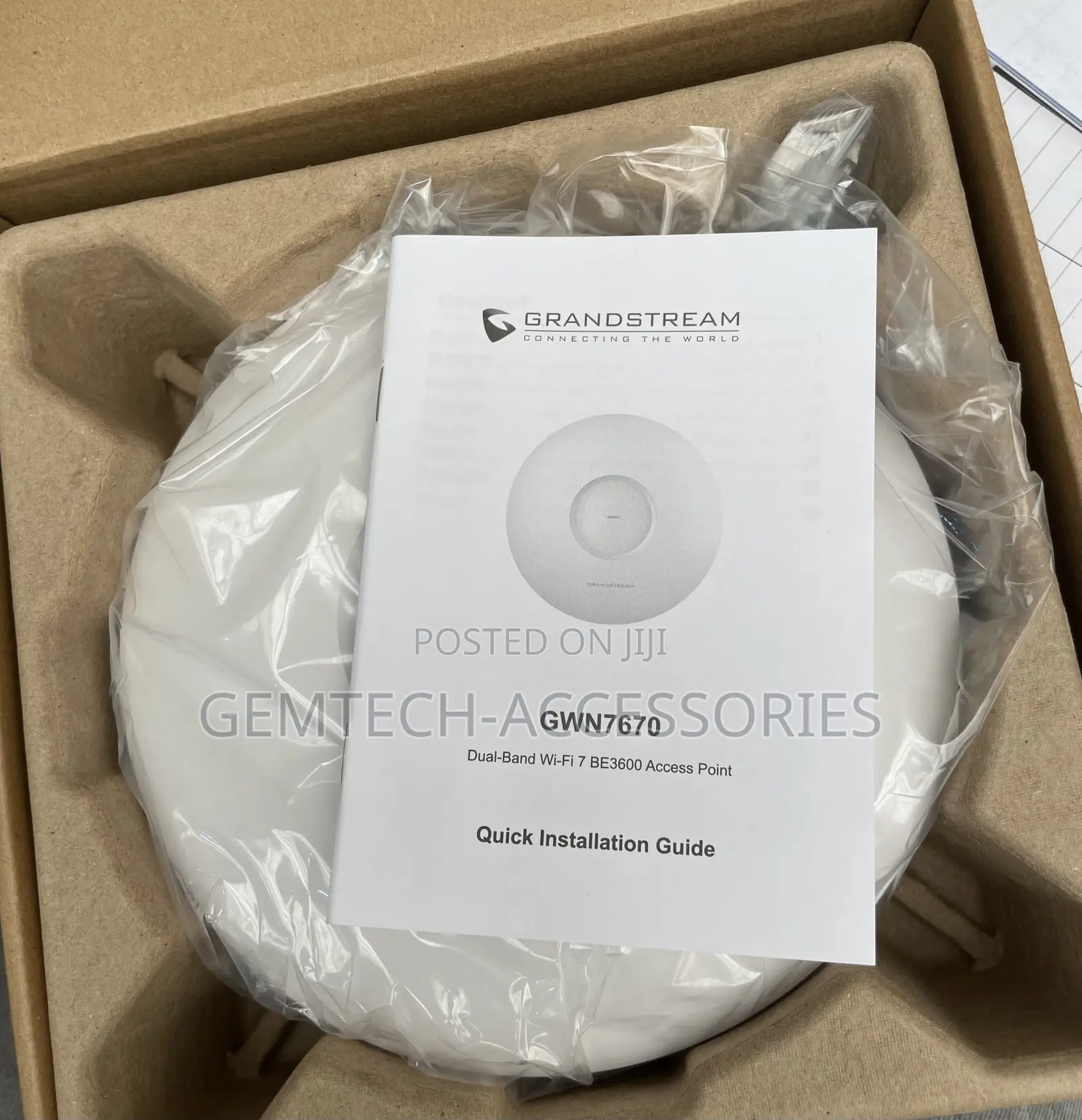 Grandstream Gwn7670 Wi-Fi 7 Access Point Power Adapter Not Included