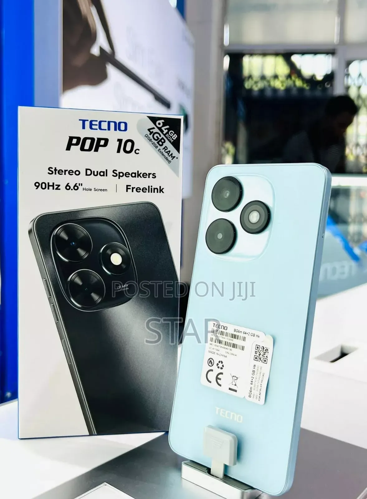New Tecno Pop 10C 128 GB Blue