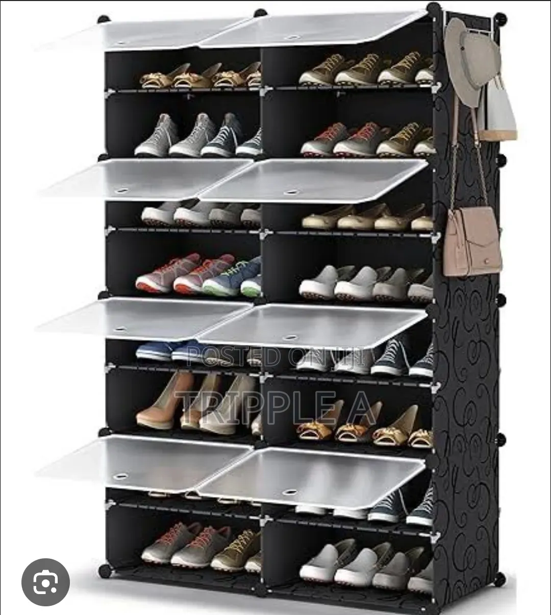8 Door Plastic Shoe Rack