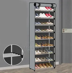 10 Tier Dustproof Shoes Cabinet Storage