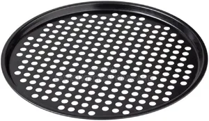 30cm Vented Pizza Pan With Holes Baking Tray Bakeware, Black.