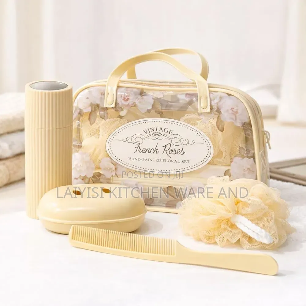 5-Piece Travel Kit: Bag With Hygiene Accessories