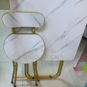 Outdoor Foldable Table With 2 Chairs