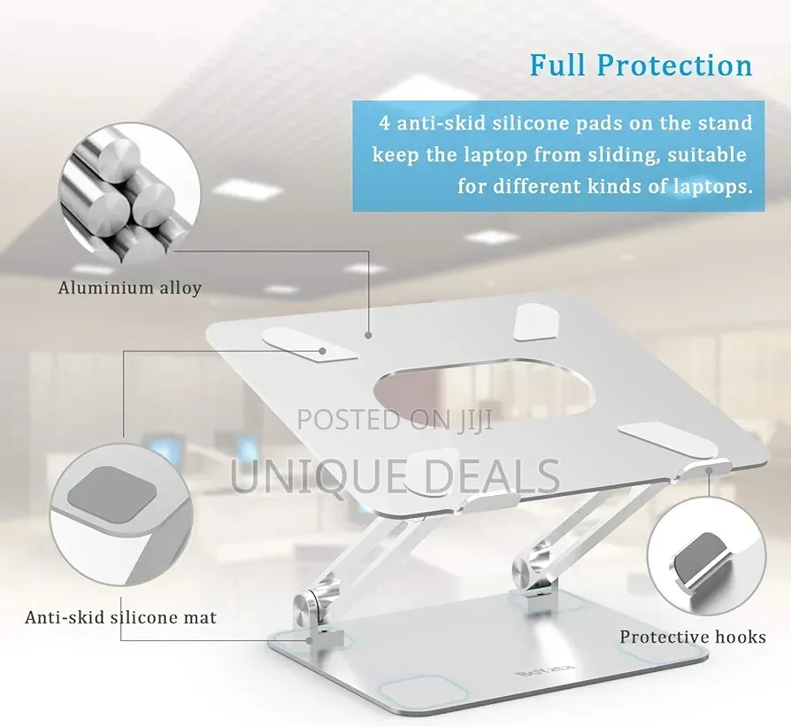 Laptop Notebook Stand, Foldable Adjustablemulti-Angel