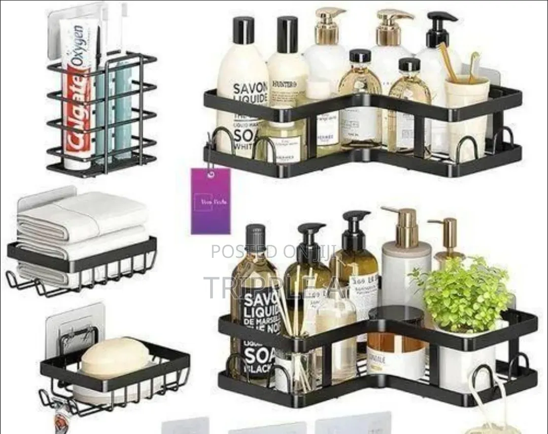 5 Pack Triangle Shower Shelves Bathroom Organizer
