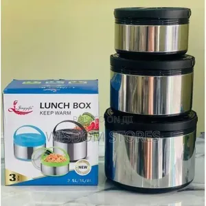 3pc Black Only Lunch Box