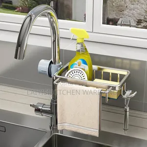 Kitchen Sink Organizer, Faucet Storage Dish Sponge Holder Kitchen