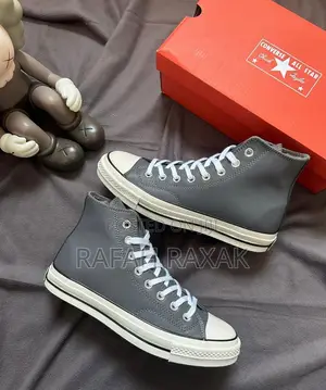 Gray Converse Chuck 70 Double Patch High Top All Stars If