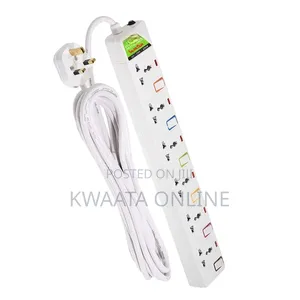 5 Meter 6 Sockets Universal Extension Cord Power Strip Wire