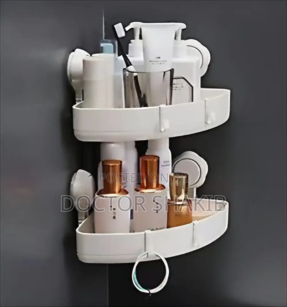 2pcs Suction Corner Storage Racks
