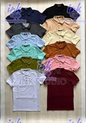 Plain Cooperate Collared Tshirts