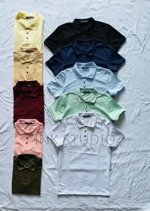 Plain Cooperate Collared Tshirts