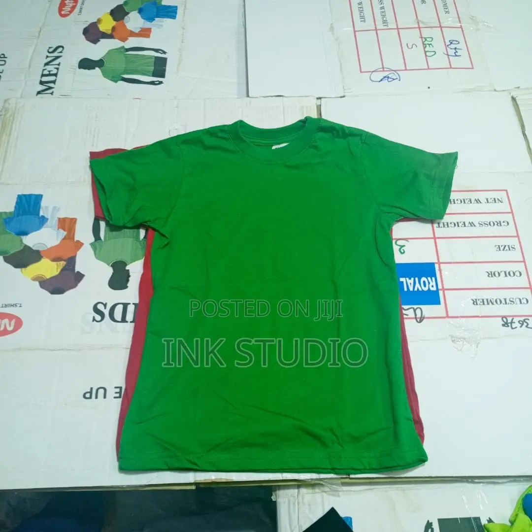 Plain Kids Round Neck Tshirts