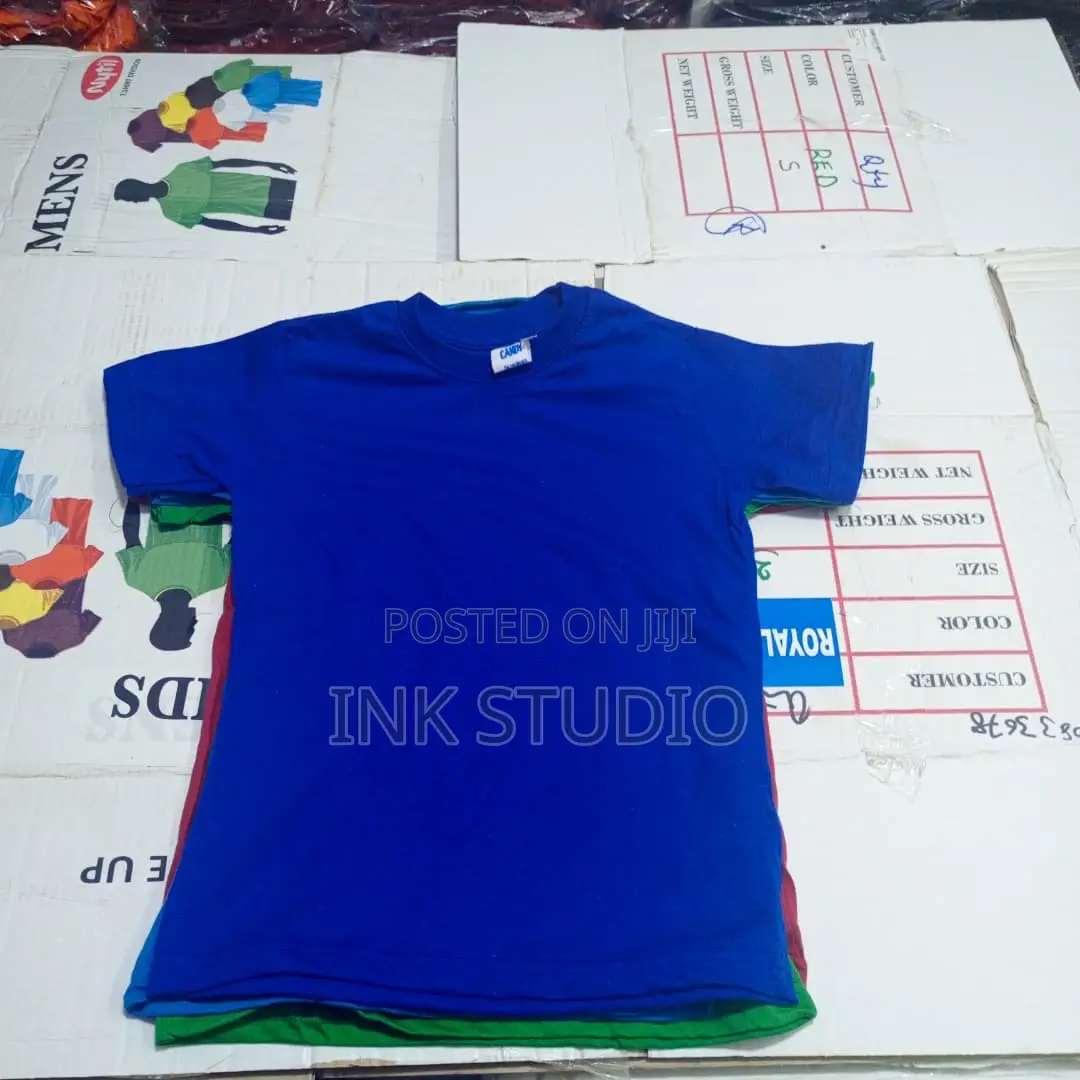 Plain Kids Round Neck Tshirts