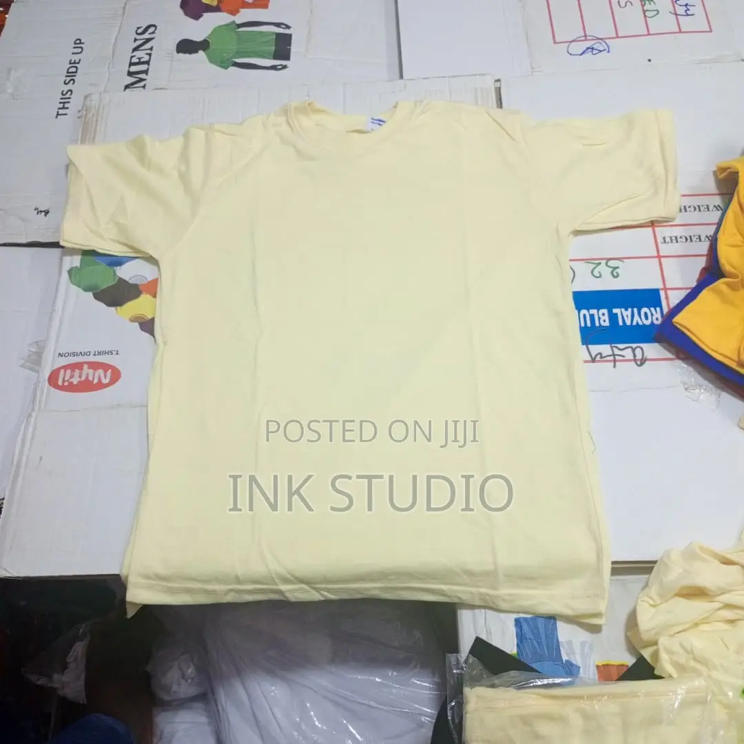 Plain Kids Round Neck Tshirts